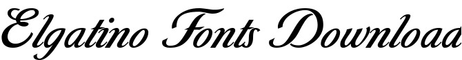 Elgatino英文ttf字体下载