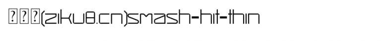 Smash-Hit-Thin.ttf是一款不错的英文字体下载
