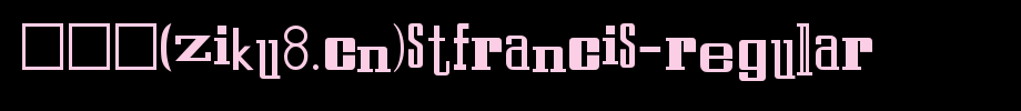 StFrancis-Regular.ttf是一款不错的英文字体下载