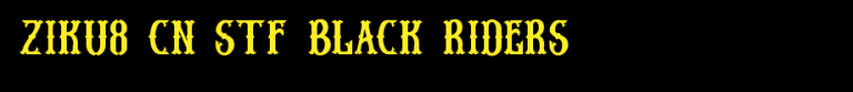 Stf-BLACK-RIDERS-.ttf是一款不错的英文字体下载