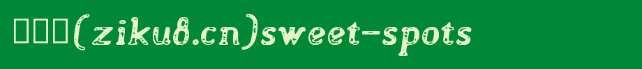 Sweet-Spots.ttf是一款不错的英文字体下载