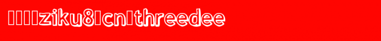 ThreeDee.ttf类型，T字母英文