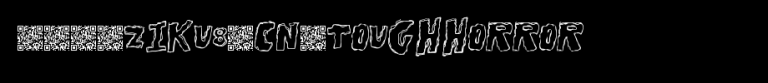 ToughHorror.ttf类型，T字母英文